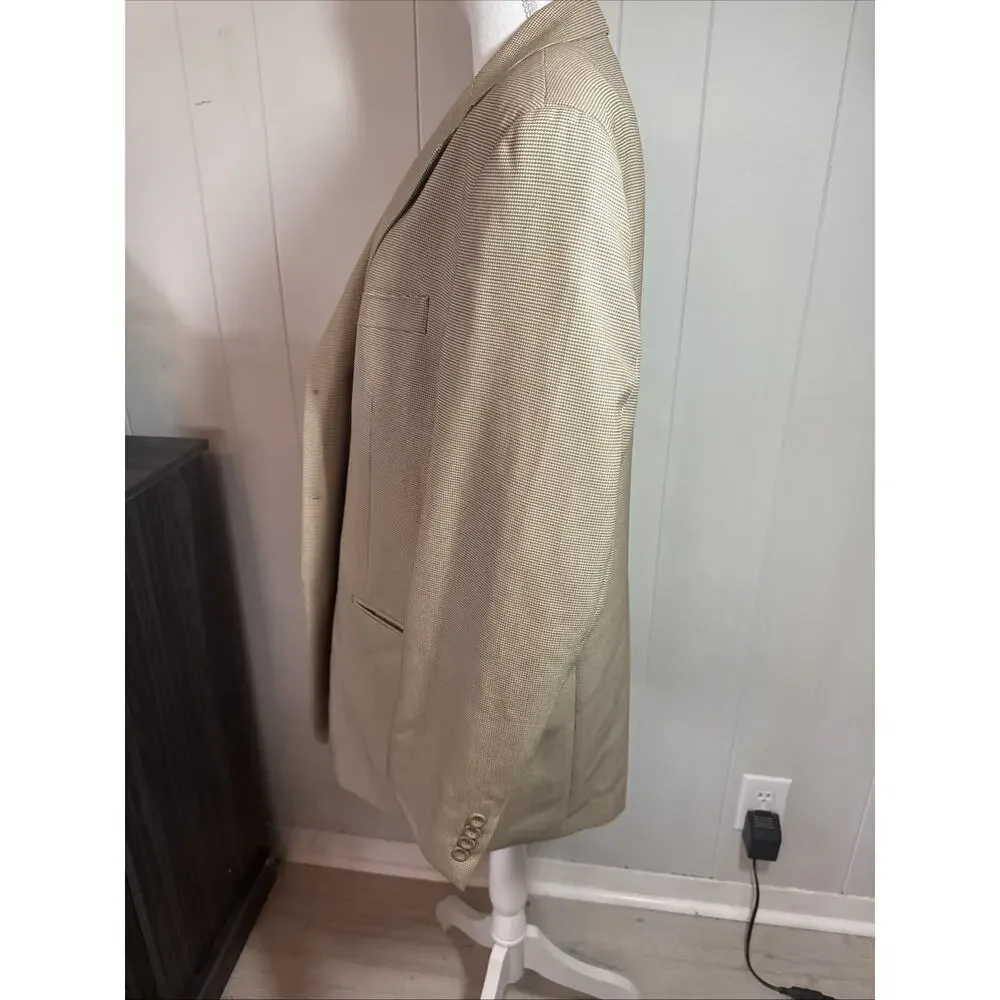 LUCA ROSSI Italia Blazer Mens 42R Brown Suit Jacket Sport Coat Interview BB2